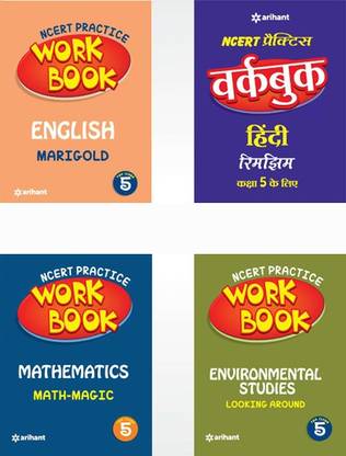 Ncert Practice Workbook English,Mathematics,Environmental Studies,Rimjhim Class 5th