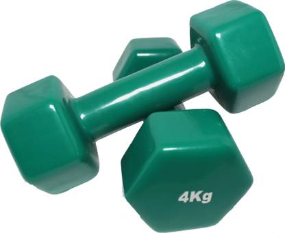 SKFZ Made in India Vinyl Dumbbell 4Kg (Set of 2) Fixed Weight Dumbbell
