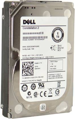 DELL Constellation.2 1 TB Servers Silver SATA Internal Hard Disk Drive (HDD) (ST91000640SS (09W5WV))