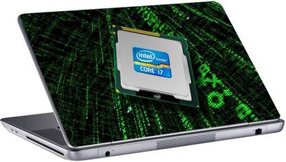 Gallery 83 Intel core i7 Laptop Sticker 15.6 inch Vinyl Laptop Decal 15.6