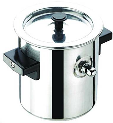 JVL Milk Boiler Double Handle Pot 13 cm diameter 1 L capacity with Lid