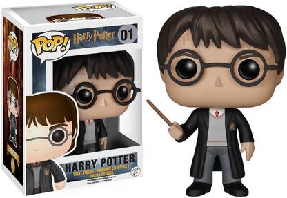 Funko Harry Potter with Wand and in Hogwarts Robe POP Vinyl Action Figure