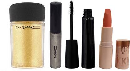 M.A.C Pigment,Glitter Eyeliner,Liquid Mascara KKW Lipstick