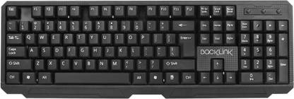 BACKLINK BK-KB-0011 Wired USB Standard Laptop Keyboard Compatible with Desktop, Laptop, Mac