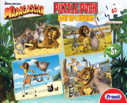 Frank Madagascar Puzzle Pack Set Of 4 Puzzle