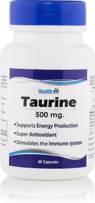 HealthVit Taurine 500 mg 60 capsules