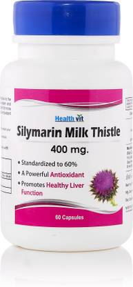 HealthVit Silymarin Milk Thistle 400 mg 60 Capsules