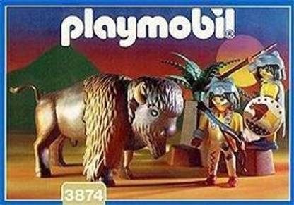Playmobil Western Indian Hunter with a Bison