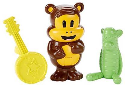 FISHER-PRICE Julius Jr. Figure Pack - Worry Bear and Sock Monkey