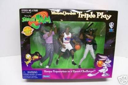 Playmates Toys Warner Bros Space Jam Michael Jordan Action Figure Set
