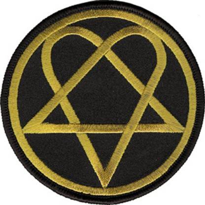 Application Him Heartagram Round Logo Patch