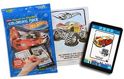 Painting Lulu Hot Wheels Coloring Book Pack - 32 Paper-To-Digital Coloring Pages