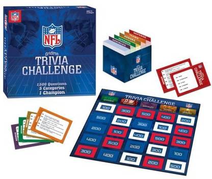 USAopoly NFL Gridiron Trivia Challenge Indoor Sports Games Board Game ...