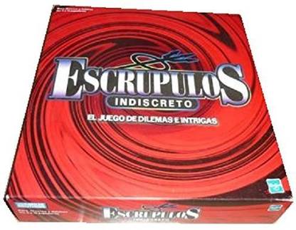 Hasbro Escrupulos Indiscreto El Juego De Dilemas Intrigas Spanish Scruples Educational Board Games