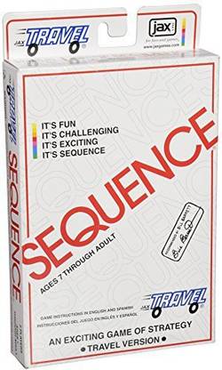 Jax Travel Sequence Party & Fun Board Game