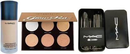 M.A.C Match Master Foundation,Brush,Anastasia Beverly Hills Glow Kit Highlighter