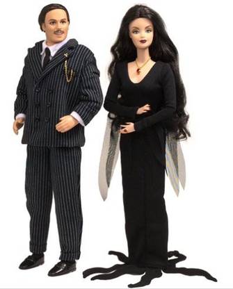 BARBIE Collectables The Addams Family Barbie & Ken Set