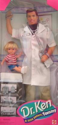 BARBIE Dr. Ken & Little Patient Tommy Doll Set