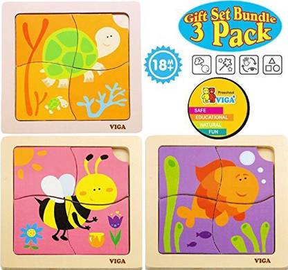 The Original Toy Company Bundle Featuring Bee, Turtle & Fish