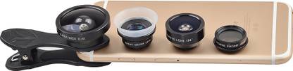 Apexel 5 in 1 NEW Pack (12/24x Macro, Fisheye, Wide angle, CPL) Mobile Phone Lens
