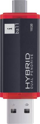iball Hybrid 16 GB OTG Drive USB 2.0 Plastic Case