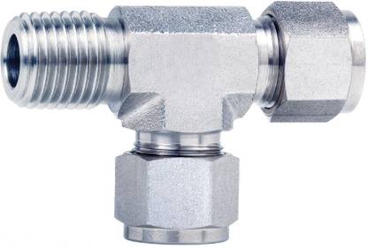 Ks lok Male Run Tee, Stainless Steel 304, 3-Way Tee Pipe Joint