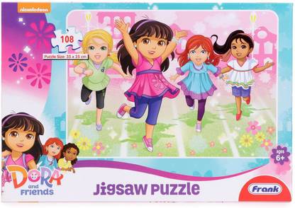 Frank Dora And Friends Jigsaw Puzzle Pink - 108 Pieces