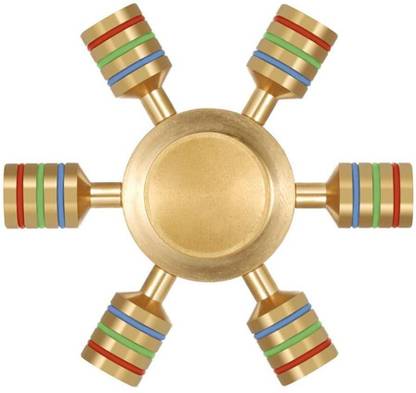 GOR 6-Sided Detachable Rotating Arm Slim Fidget Spinner Gold +4 Yrs