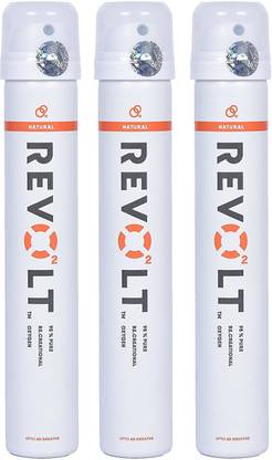 REVOLT Pocket Oxygen Slim Natural Pack(3 Cans) Sports Bottle Holder
