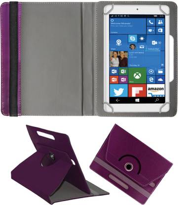 Fastway Book Cover for Alcatel OneTouch Pixi 3 Tablet Designer Rotating Case