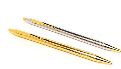 Ledos EXECUTIVE SILVER & GOLD MESH GIFT COLLECTION DESIGNER Ball Pen
