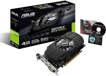 ASUS Geforec GTX 1050Ti GDDR5 4 GB NVIDIA Chipset 64 bit 1430 MHz Graphics Card