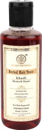 KHADI NATURAL Herbal Hair Tonic Henna & Thyme Hair Oil