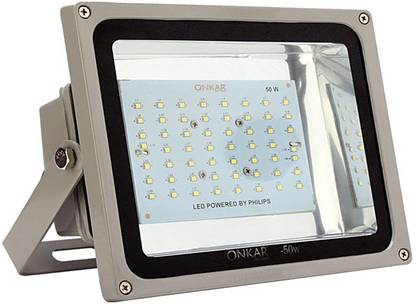 Onkar FL-50W-WH-SQR Flood Light Outdoor Lamp