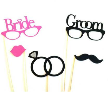 SHOP ONLINE Bride & Groom props Photo Booth Board