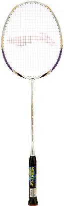LI-NING US-968 (String Tension Up to 35 LBS) White Strung Badminton Racquet