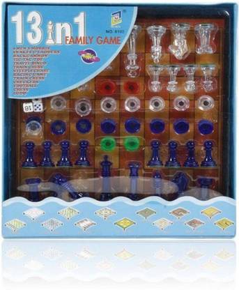 PRESENTSALE 13 In 1 Family Game Including Magnetic Chess Board Game Strategy & War Board Game