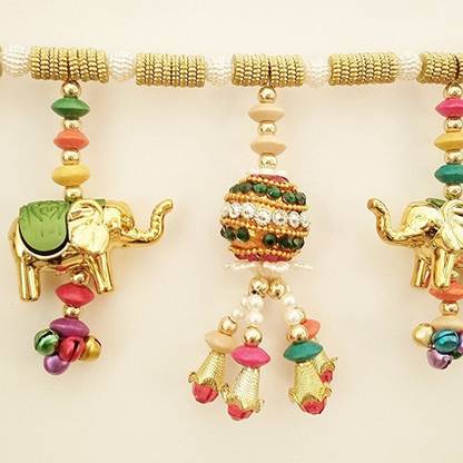 Pik Oops Home Decor - Diwali Decoration - Traditional Multicolor Handmade Elephant Toran from-Pik Oops Decorative Showpiece  -  10 cm