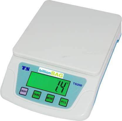 billionBAG Auto Backlight Electronic TS200 Platinum Digital Compact Scale, 7 Kg Capacity Best Qualtiy Kitchen Use Weighing Scale