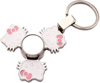 ADICHAI Hello Kitty Keychain With A Good looking Fidget Spinner With Long Spin Time Key Chain