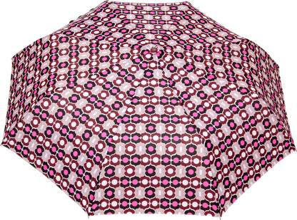 FabSeasons Fancy Printed Umbrella for Rains and All Seasons, UM29maroon Umbrella