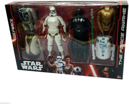 Assemble STAR WARS EGG FORCE - DARTH VADER, STORM TROOPER, R2-D2, C3PO - 6 Pcs/Figures
