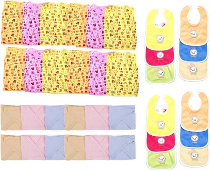 Pin to Pen Printed Cotton Jabla, Langot and Bib 12