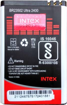 Intex Mobile Battery For  Intex Ultra 2400 Aqua Y2