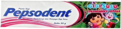 PEPSODENT Kids Toothpaste - Strawberry Bubble (50 gm) (Imported) Toothpaste