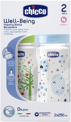 Chicco Wellbeing Feeding Bottle - 250 ml
