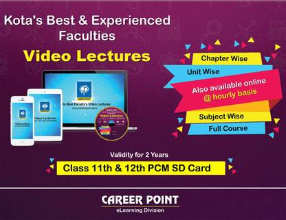 Career Point Kota Class 11th & 12th PCM Video Lectures (SD card) validity for 2 Years By Career Point