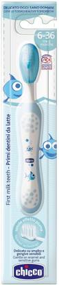 Chicco Chicco First Milk Teeth Blue 6-36M Soft Toothbrush