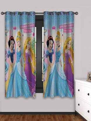 DISNEY 147 cm (5 ft) Polyester Window Curtain (Pack Of 2)