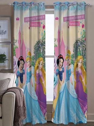 DISNEY 147 cm (5 ft) Window Polyester Curtain (Pack Of 2)